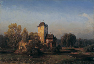 Landschaft mit Burg