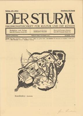 Zeichnung, Der Sturm, Titelblatt, 4. Jg. Nr. 186/187, Nov. 1913