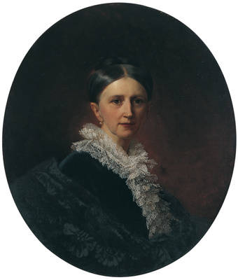 Bildnis Marie Helene von der Heydt geb. Boeddinghaus (1828-1899), Ehefrau von August (II.) Freiherr von der Heydt