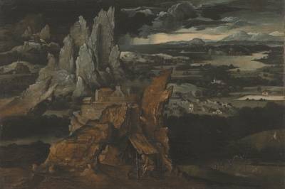 Landschaft mit Heiligem Hieronymus